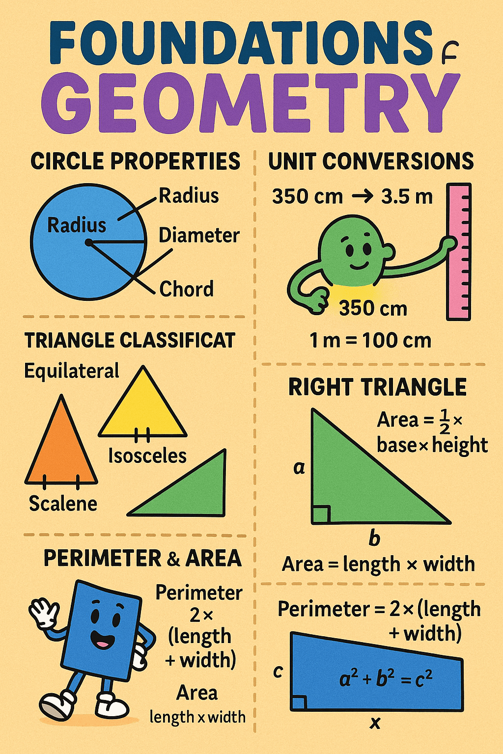 Foundational Geometry: Circles, Triangles & More!